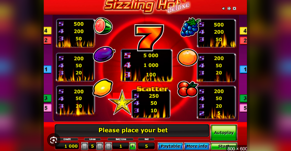 Screenshot 1 Sizzling Hot Deluxe